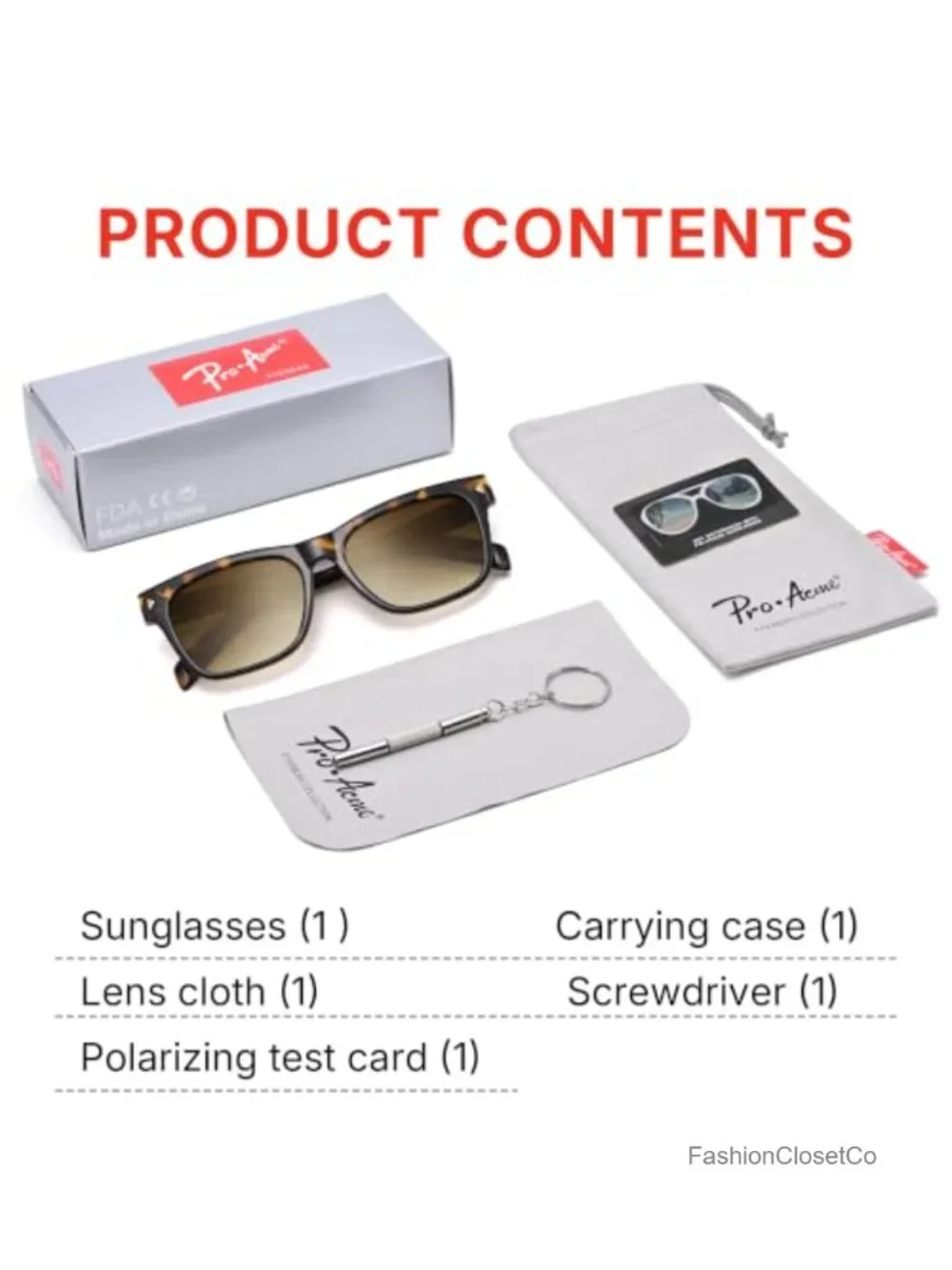 Classic Square UV400 Sunglasses for Travel Driving